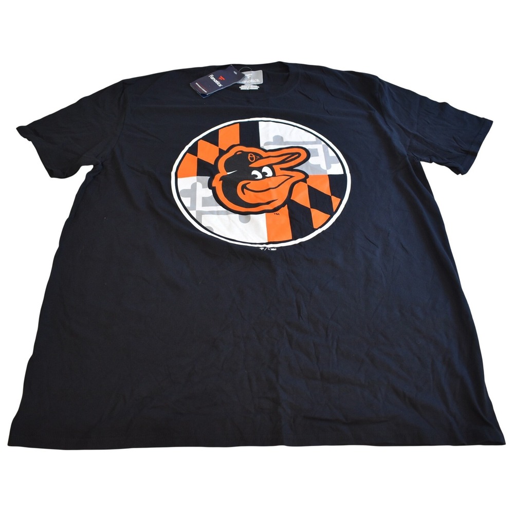 Fanatics Baltimore Orioles Men's XL T-Shirt Baseball Black 100% Cotton MLB NWT